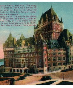 Chateau Frontenac Champion Monument Vintage Postcard Linen Quebec Canada - Suthern Picker